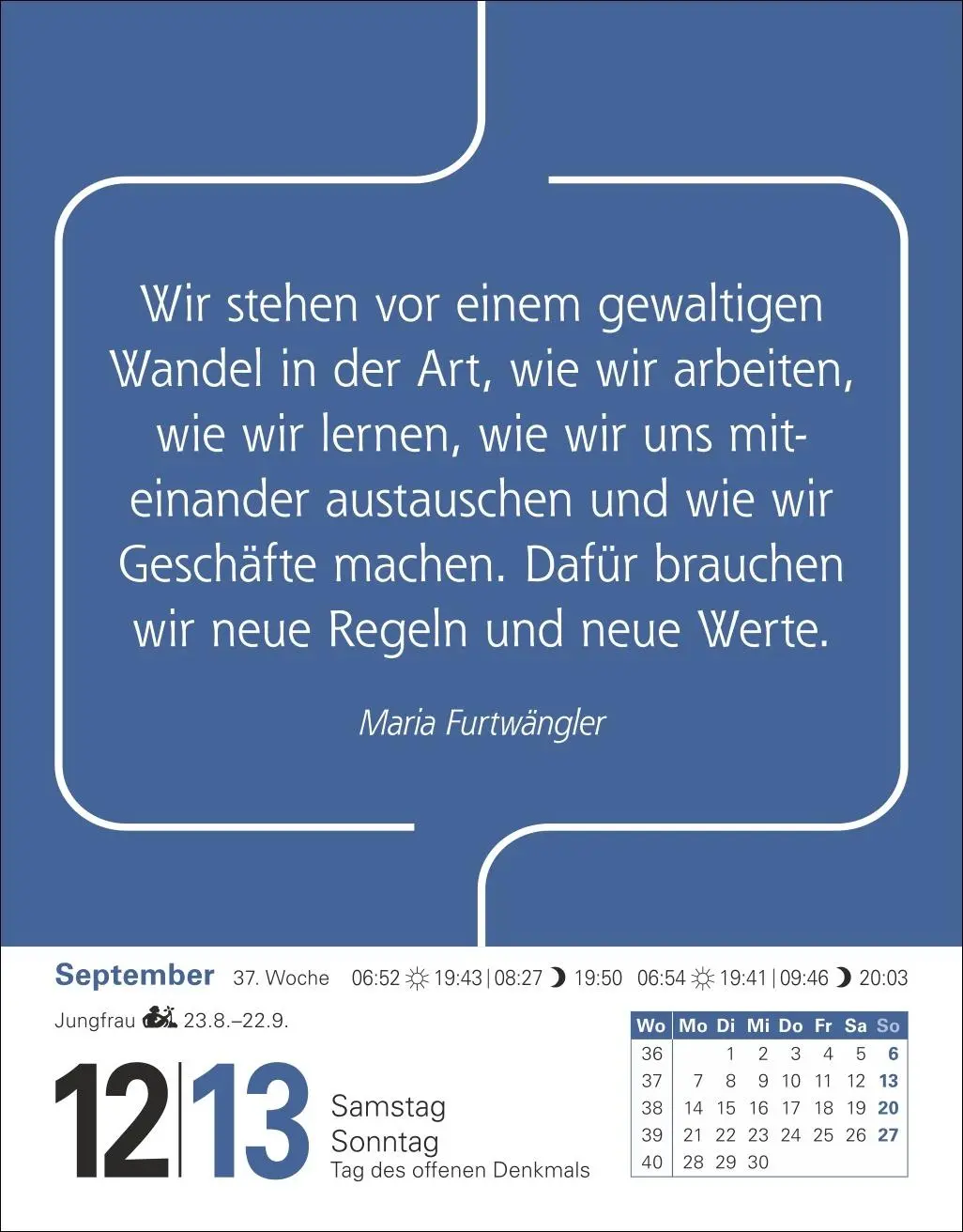 Bild: 9783840035821 | Zitate Tagesabreißkalender 2026 | Berthold Budde | Kalender | 648 S.