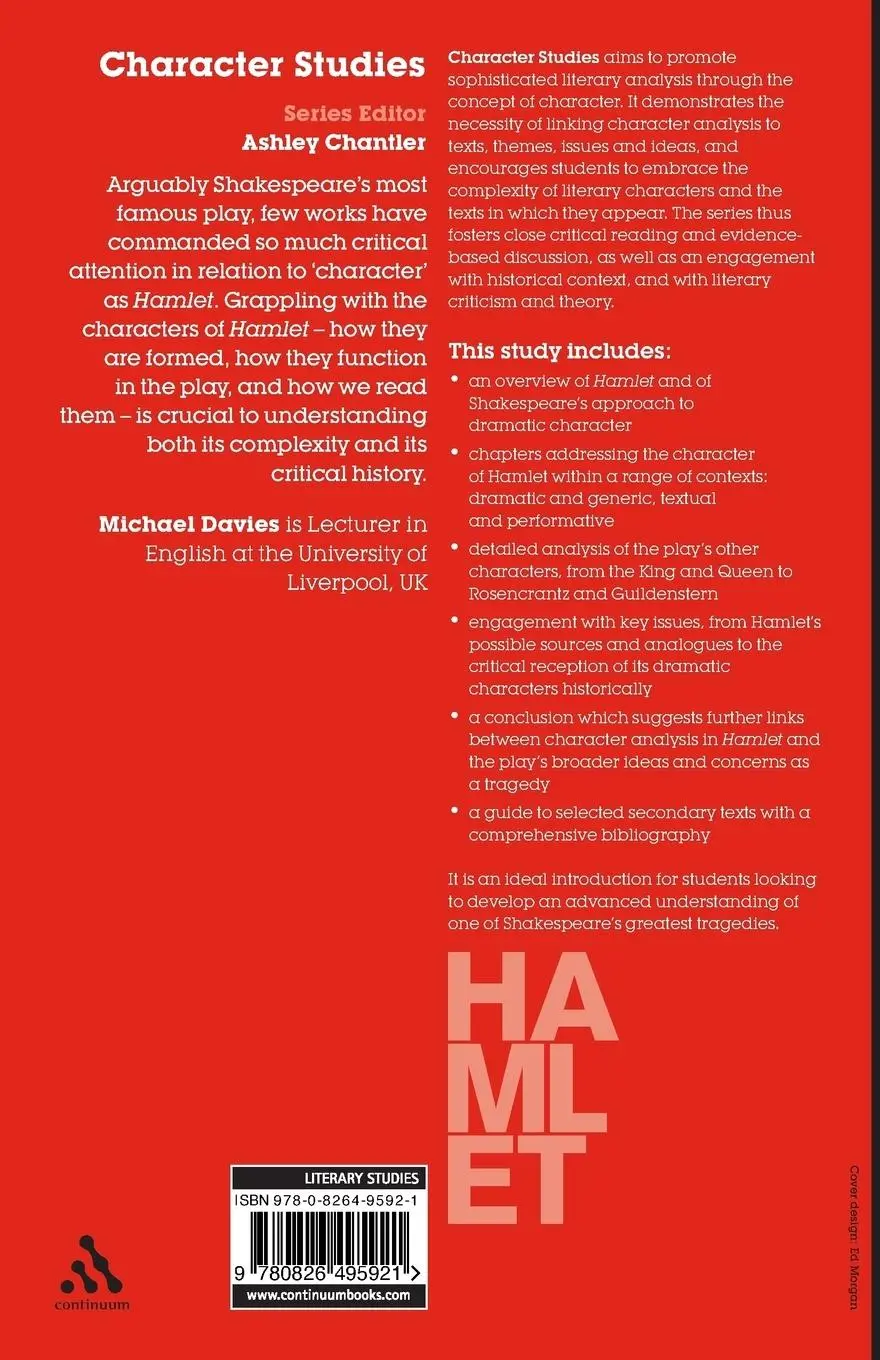 Rückseite: 9780826495921 | Hamlet | Character Studies | Michael Davies | Taschenbuch | Englisch