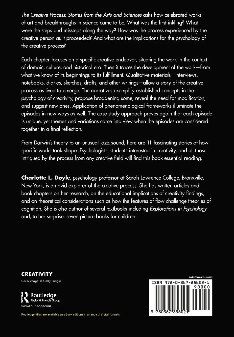 Rückseite: 9780367856021 | The Creative Process | Stories from the Arts and Sciences | Doyle