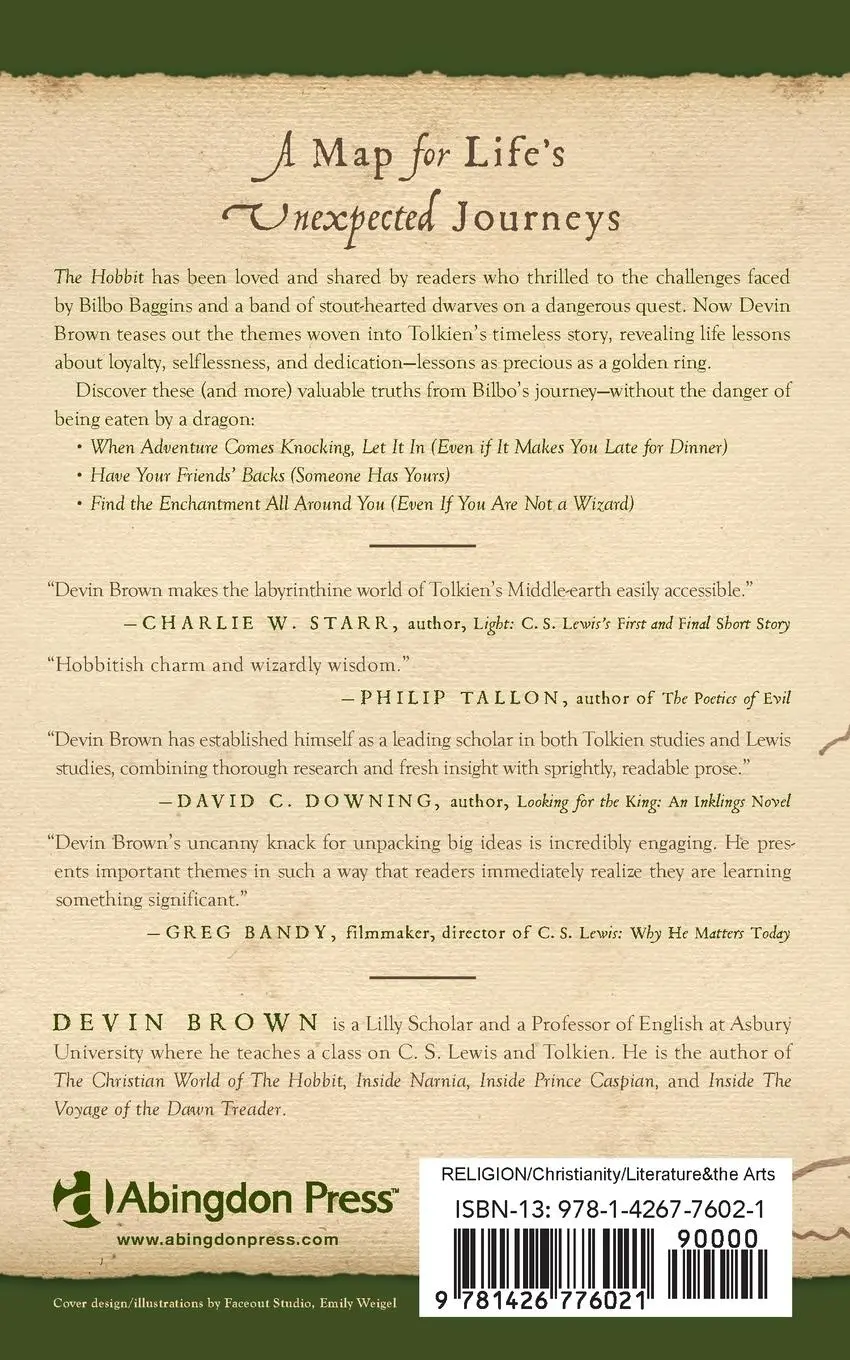 Rückseite: 9781426776021 | Hobbit Lessons | A Map for Life's Unexpected Journeys | Devin Brown