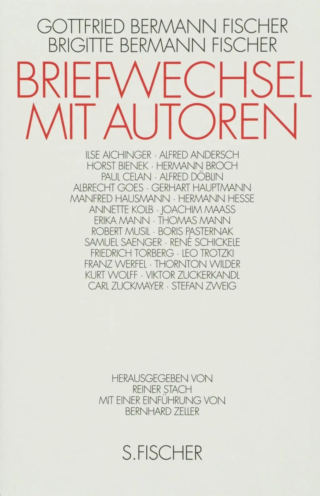 Cover: 9783100216021 | Briefwechsel mit Autoren | Fischer | Buch | 864 S. | Deutsch | 1990