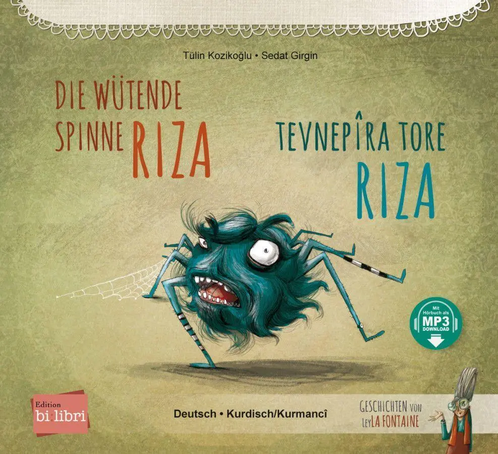 Cover: 9783197896021 | Die wütende Spinne Riza (Deutsch-Kurdisch/Kurmancî) | Tülin Kozikoglu