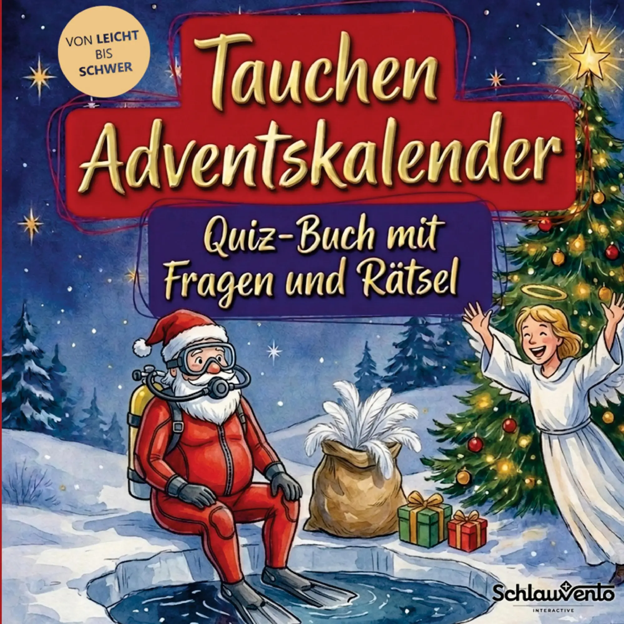 Cover: 9783693196021 | Tauchen-Adventskalender: Quiz-Buch mit Fragen und Rätsel | Interactive