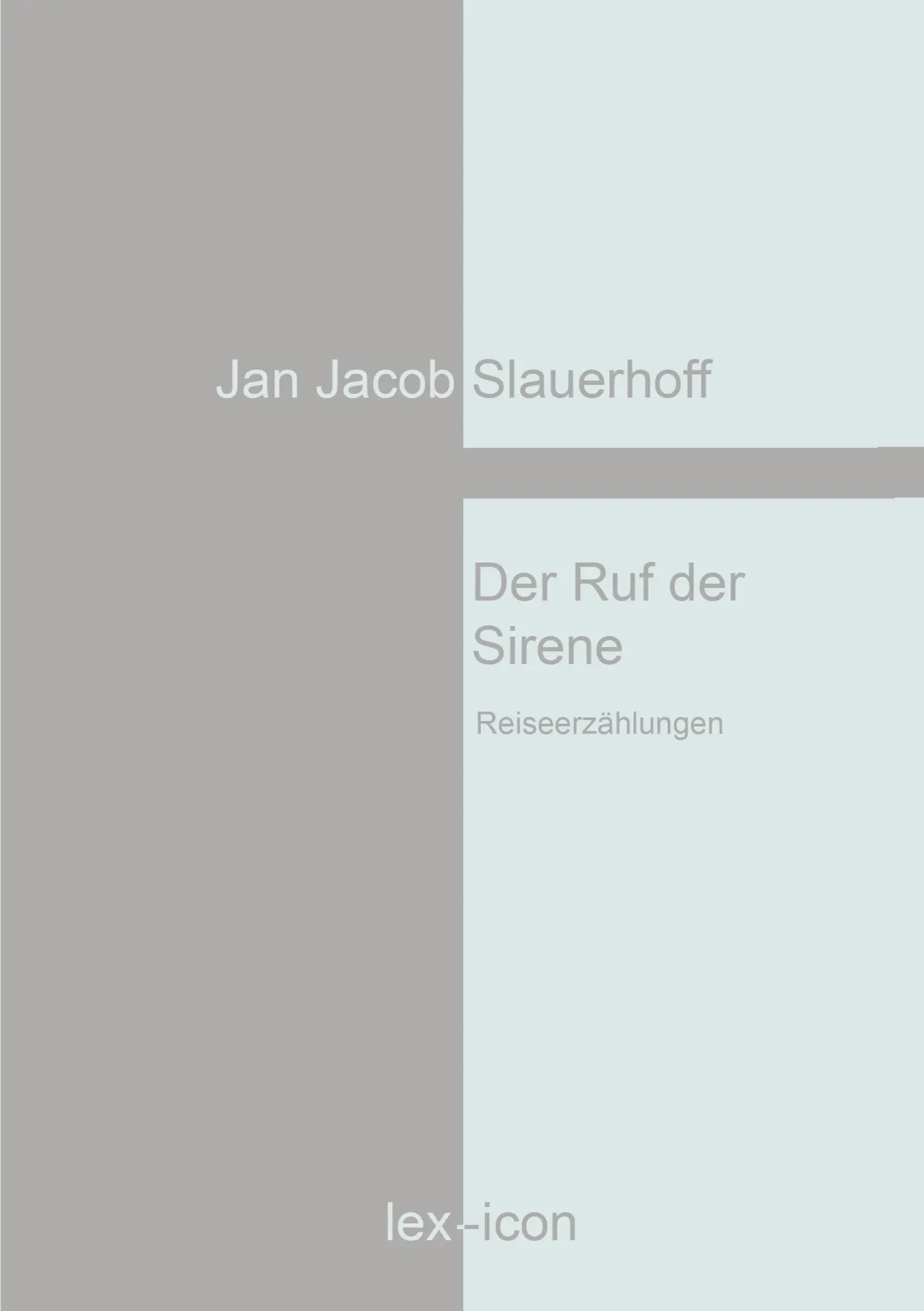 Cover: 9783752806021 | Der Ruf der Sirene | Jan Jacob Slauerhoff | Taschenbuch | Paperback