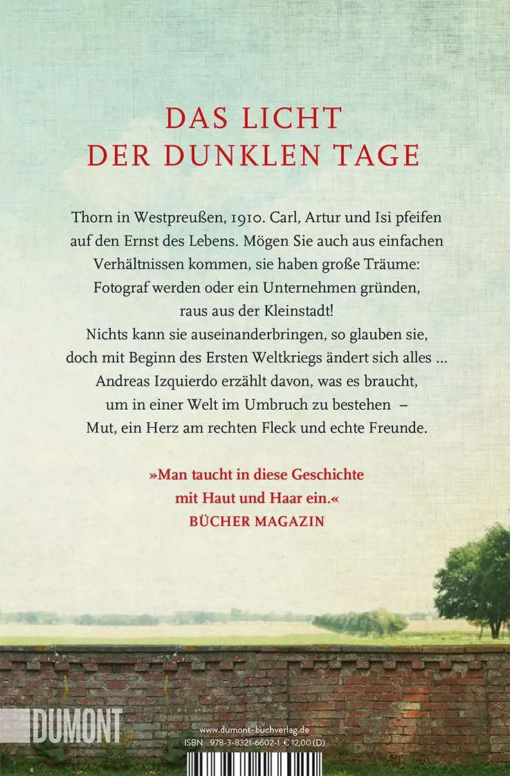 Rückseite: 9783832166021 | Schatten der Welt | Roman | Andreas Izquierdo | Taschenbuch | 544 S.