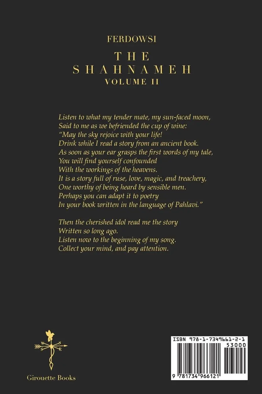 Rückseite: 9781734966121 | The Shahnameh Volume II | A New English Translation | Ferdowsi | Buch
