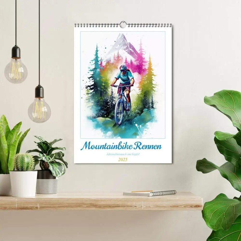 Bild: 9783435856121 | Mountainbike Rennen (Wandkalender 2025 DIN A3 hoch), CALVENDO...