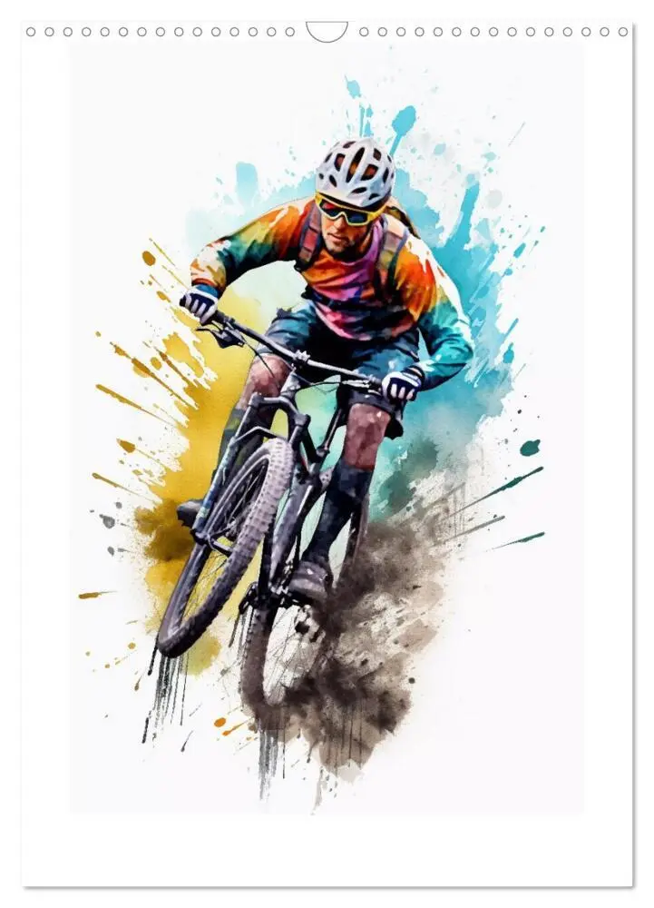 Bild: 9783435856121 | Mountainbike Rennen (Wandkalender 2025 DIN A3 hoch), CALVENDO...