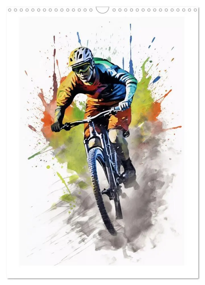 Bild: 9783435856121 | Mountainbike Rennen (Wandkalender 2025 DIN A3 hoch), CALVENDO...
