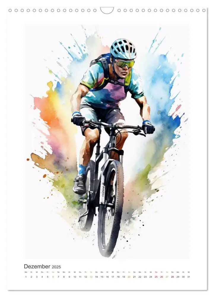 Bild: 9783435856121 | Mountainbike Rennen (Wandkalender 2025 DIN A3 hoch), CALVENDO...