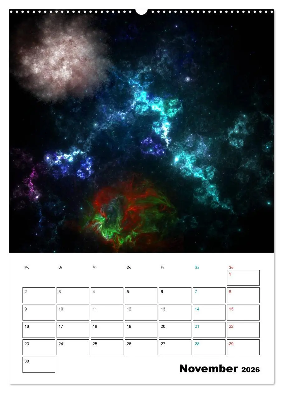 Bild: 9783516416121 | Im Weltraum (hochwertiger Premium Wandkalender 2026 DIN A2 hoch),...