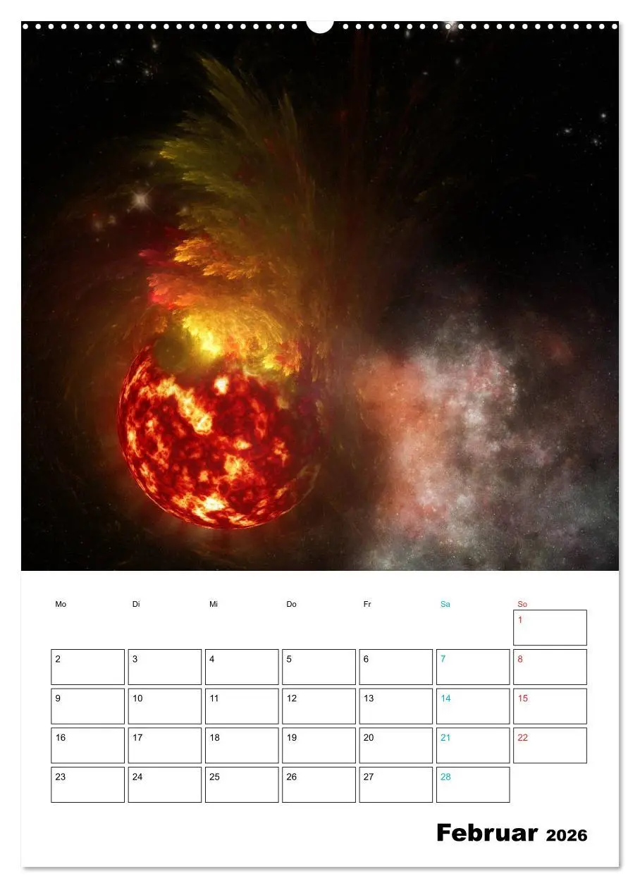 Bild: 9783516416121 | Im Weltraum (hochwertiger Premium Wandkalender 2026 DIN A2 hoch),...