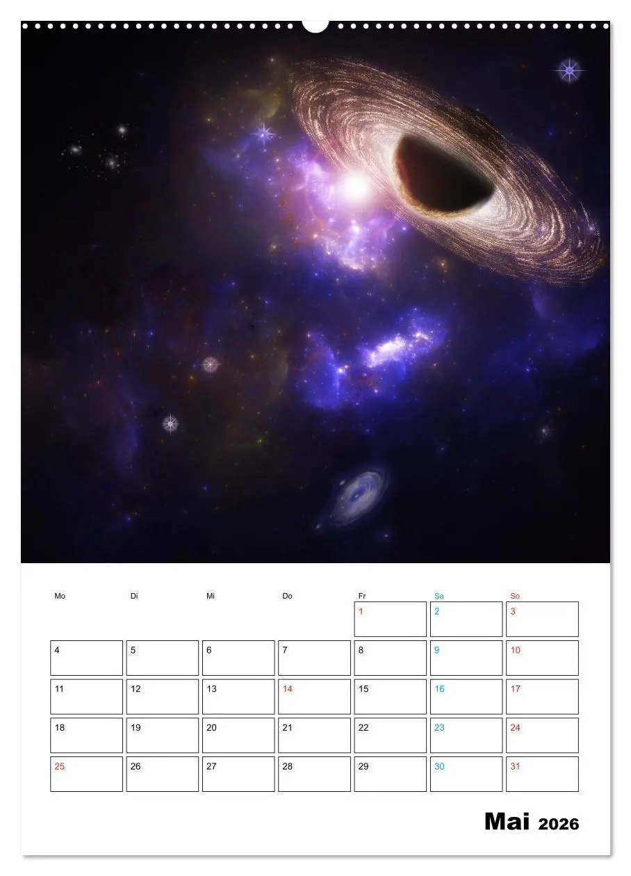 Bild: 9783516416121 | Im Weltraum (hochwertiger Premium Wandkalender 2026 DIN A2 hoch),...
