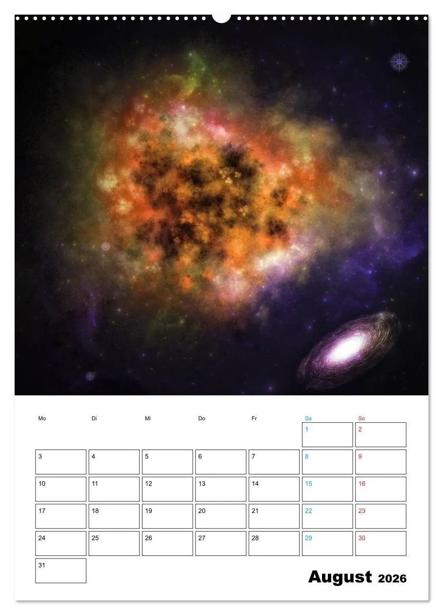 Bild: 9783516416121 | Im Weltraum (hochwertiger Premium Wandkalender 2026 DIN A2 hoch),...