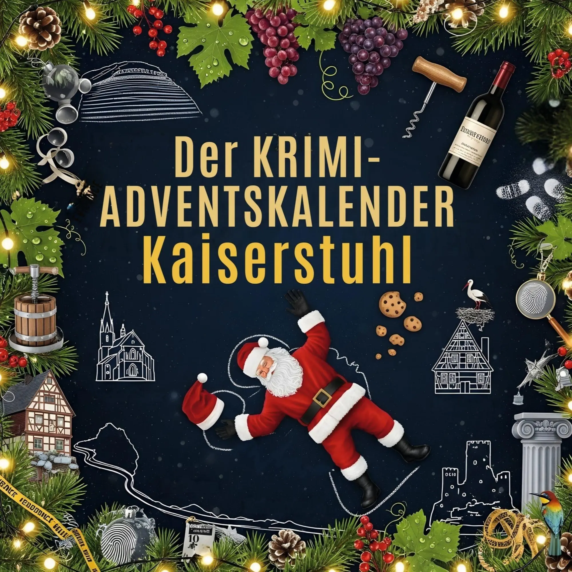 Cover: 9783695306121 | Der Krimi-Adventskalender Kaiserstuhl | Mordsverdächtig in 24 Akten