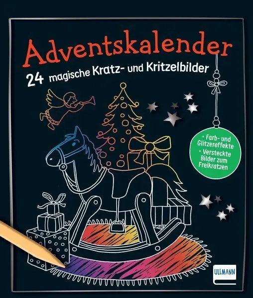 Cover: 9783741526121 | Adventskalender - 24 magische Kratz- und Kritzelbilder | Sandra Frings