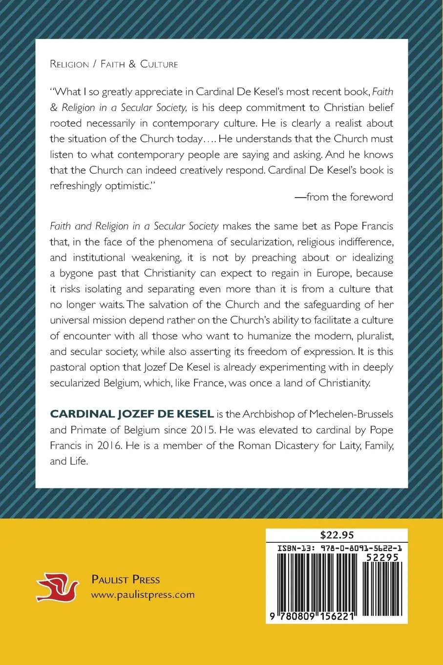Rückseite: 9780809156221 | Faith and Religion in a Secular Society | Jozef de Kesel | Taschenbuch