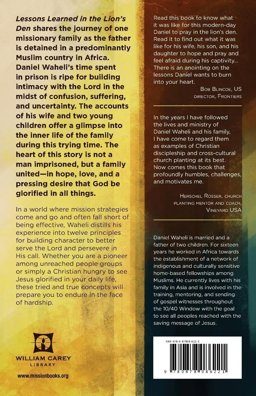 Rückseite: 9780878086221 | Lessons Learned in the Lion's Den | Imprisoned for Sharing Jesus