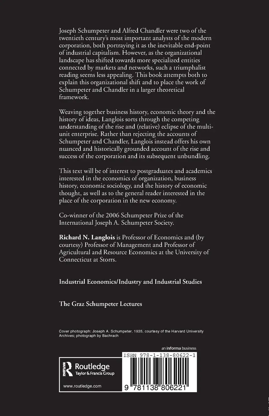 Rückseite: 9781138806221 | Dynamics of Industrial Capitalism | Richard N. Langlois | Taschenbuch