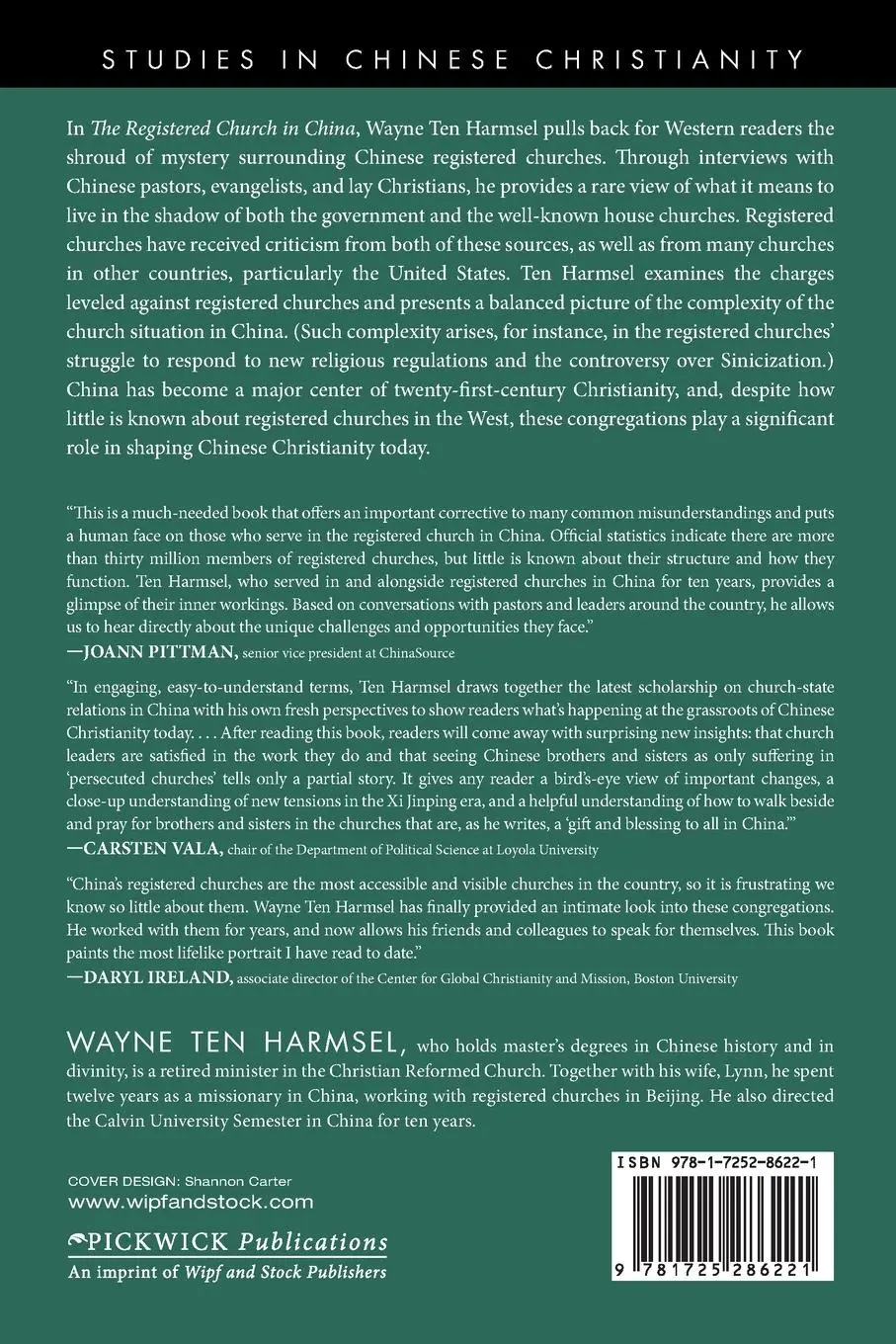 Rückseite: 9781725286221 | The Registered Church in China | Wayne Ten Harmsel | Taschenbuch