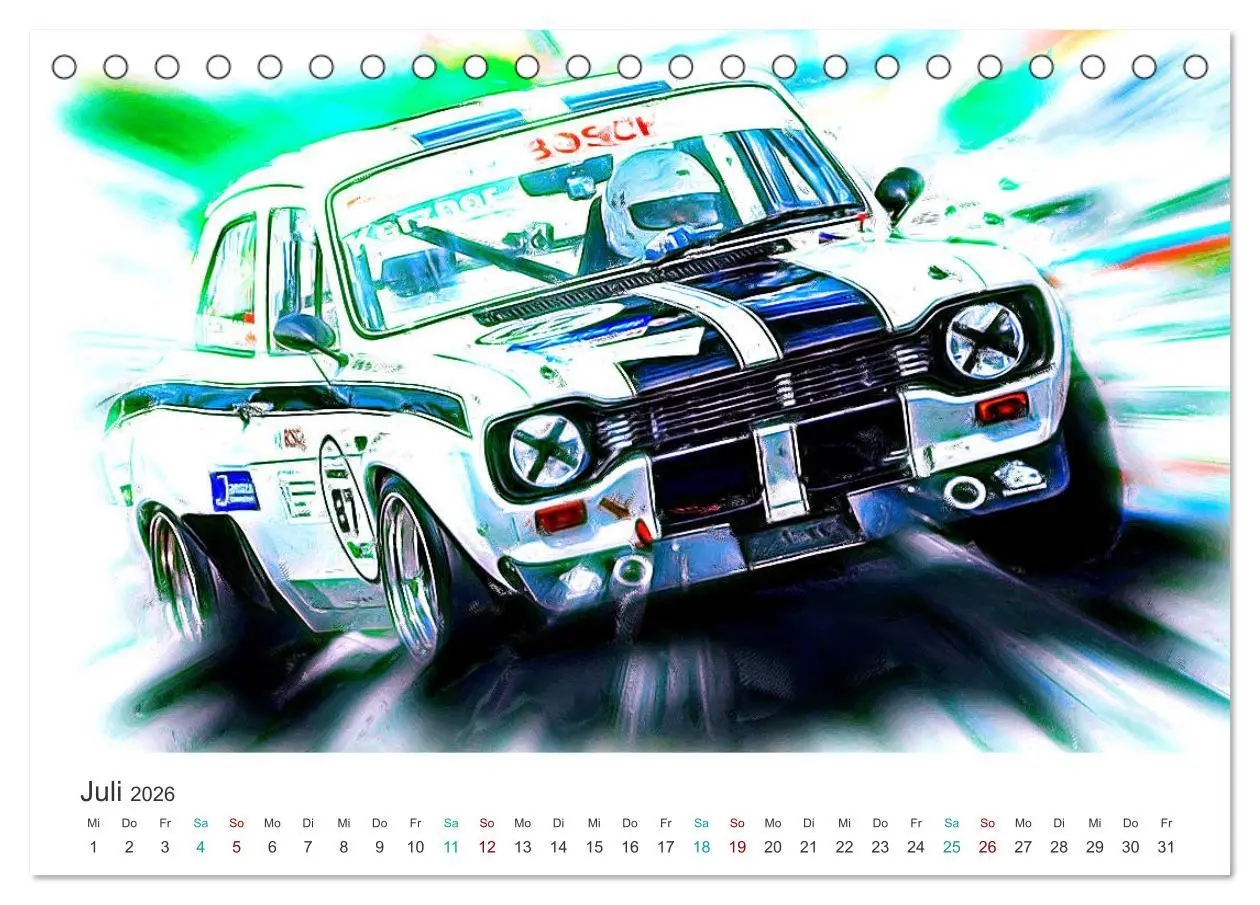 Bild: 9783457246221 | Kultautos - Capri und Escort (Tischkalender 2026 DIN A5 quer),...