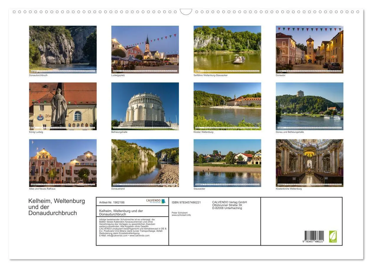 Bild: 9783457486221 | Kelheim, Weltenburg und der Donaudurchbruch (Wandkalender 2026 DIN...