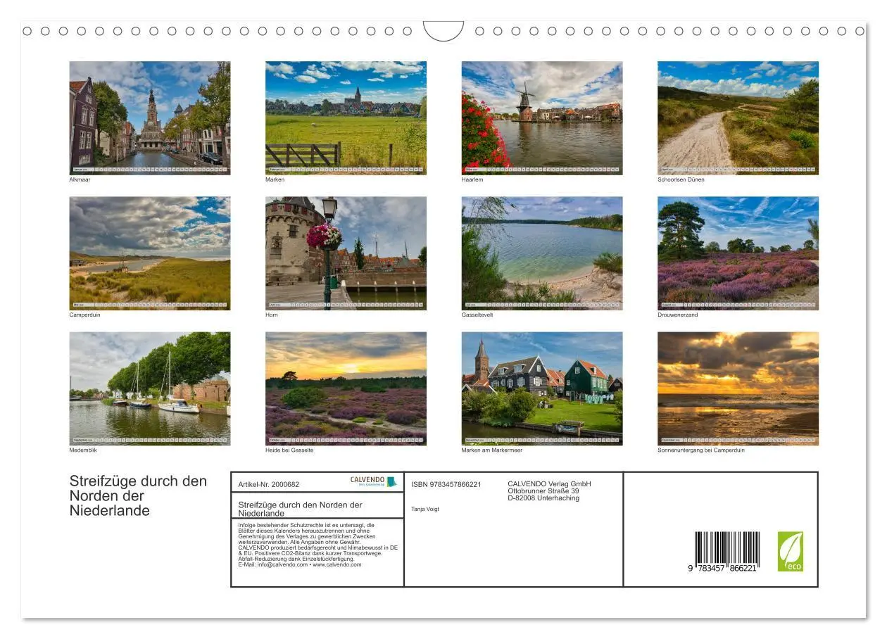 Bild: 9783457866221 | Streifzüge durch den Norden der Niederlande (Wandkalender 2026 DIN...