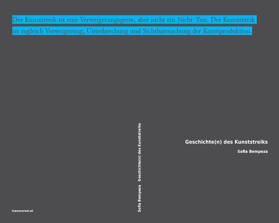 Cover: 9783903046221 | Geschichte(n) des Kunststreiks | Sofia Bempeza | Taschenbuch | 194 S.