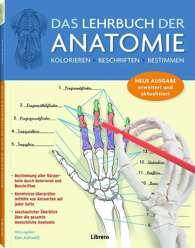 Cover: 9789089986221 | Das Lehrbuch der Anatomie | Kolorieren Beschriften Bestimmen | Buch