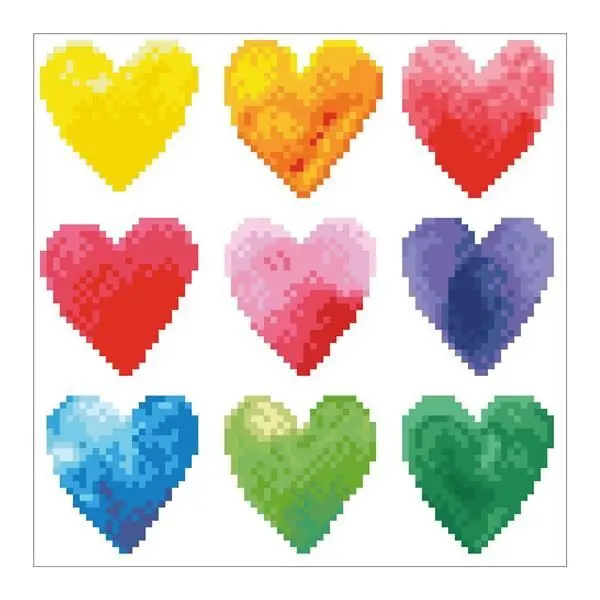 Cover: 4897073246321 | Diamond Dotz Herzen Regenbogen | 2524632 | Deutsch | 2024