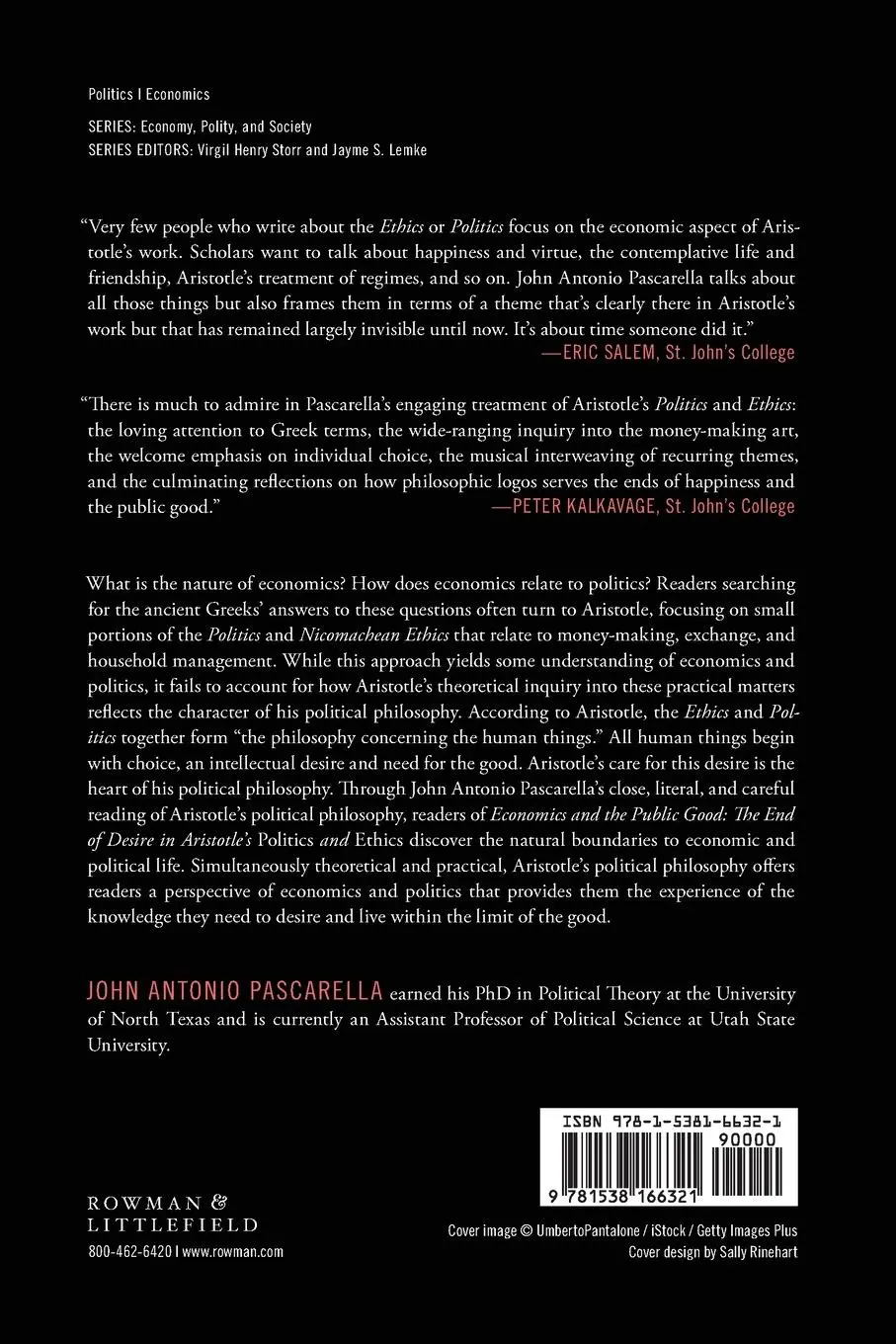 Rückseite: 9781538166321 | Economics and the Public Good | John Antonio Pascarella | Taschenbuch