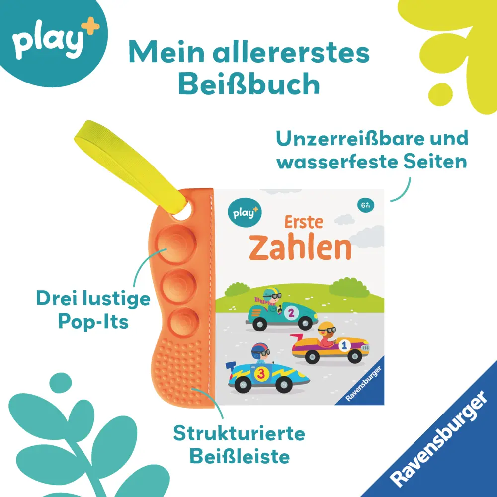 Bild: 9783473456321 | Play+ flip&amp;pop Erste Zahlen - ab 6 Monate | Mein allererstes Beißbuch
