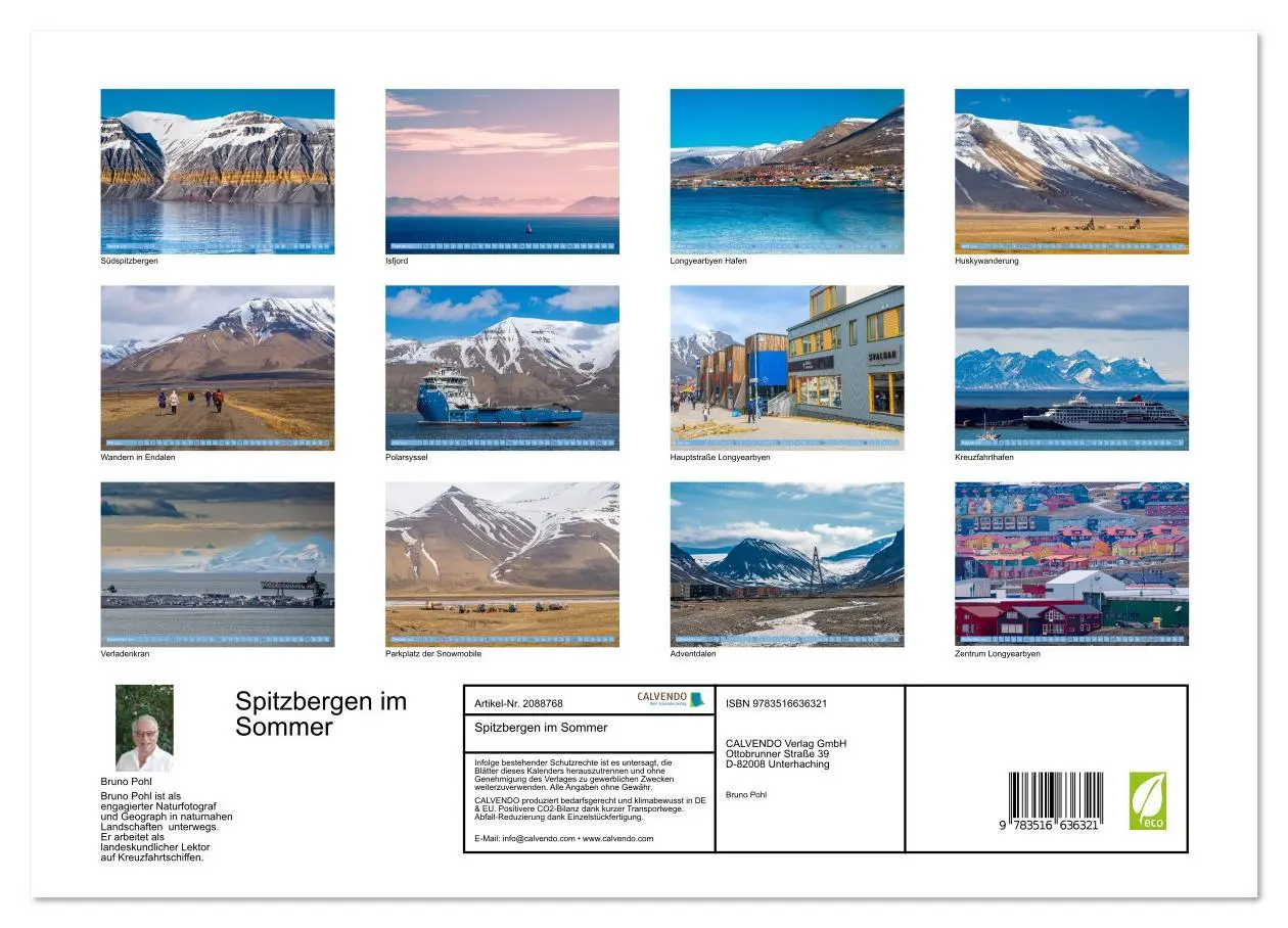 Bild: 9783516636321 | Spitzbergen im Sommer (hochwertiger Premium Wandkalender 2026 DIN...