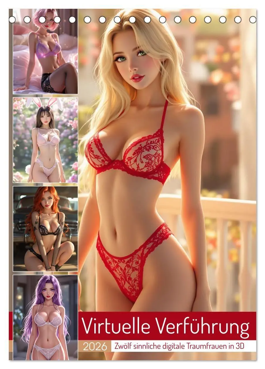 Cover: 9783516706321 | Virtuelle Verführung (Tischkalender 2026 DIN A5 hoch), CALVENDO...