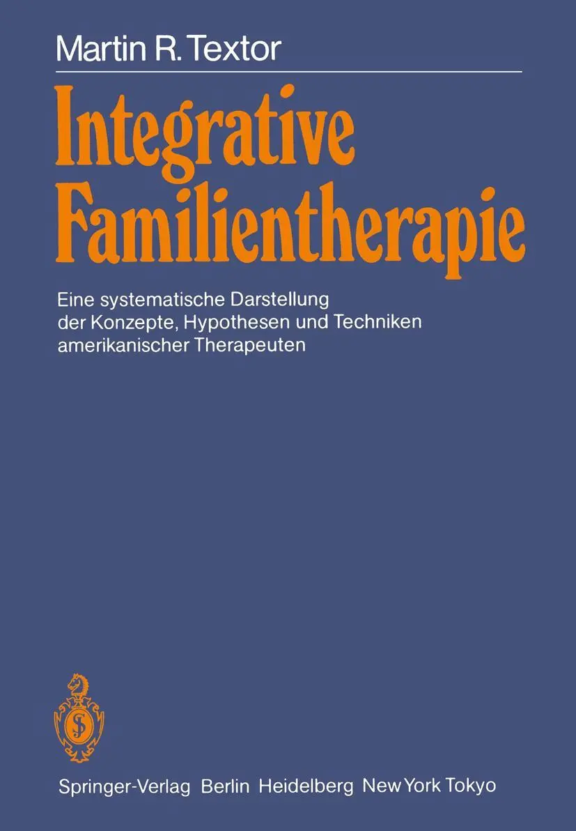 Cover: 9783540156321 | Integrative Familientherapie | Martin Textor | Taschenbuch | viii