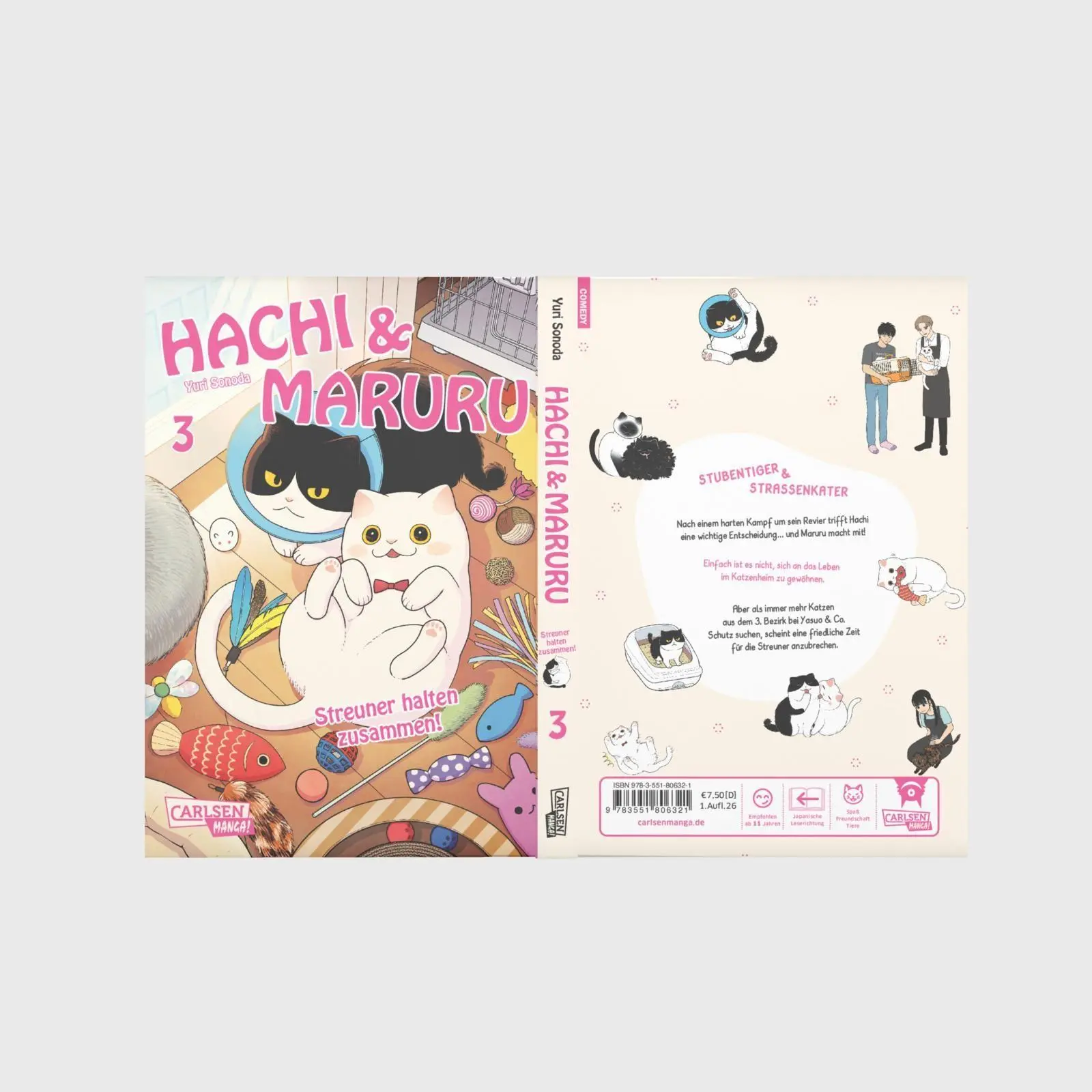 Bild: 9783551806321 | Hachi &amp; Maruru - Streuner halten zusammen! 3 | Yuri Sonoda | Buch