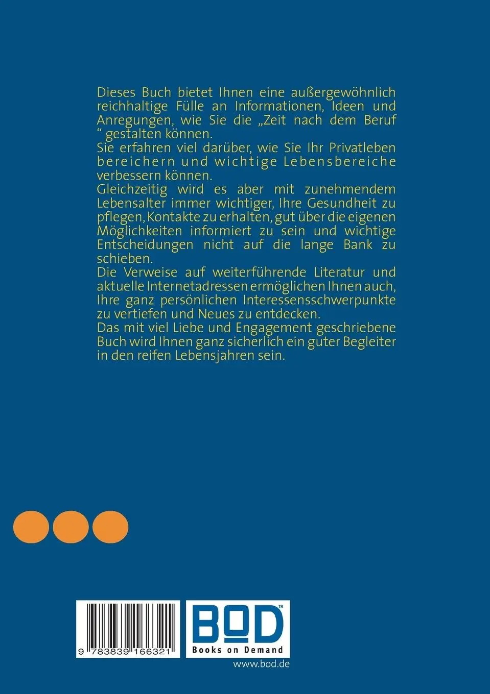 Rückseite: 9783839166321 | Fit für die zweite Lebenshälfte | Hubert Hein | Taschenbuch | 216 S.
