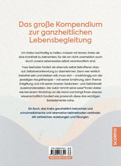 Rückseite: 9783958036321 | Krebsfrei leben | Ernährung Entgiftung Mindset | Yves Seeholzer | Buch