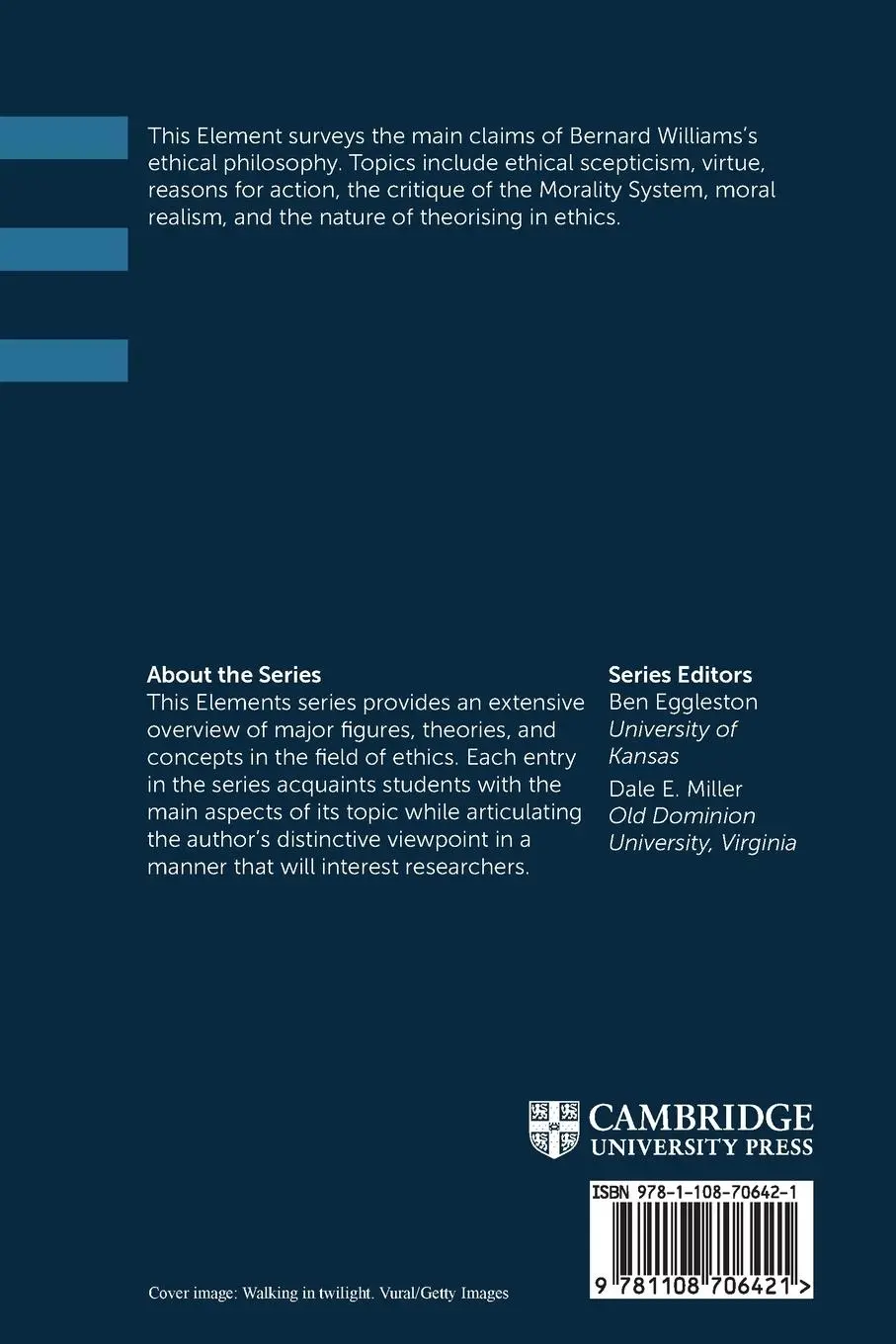 Rückseite: 9781108706421 | The Ethical Philosophy of Bernard Williams | Alan Thomas | Taschenbuch
