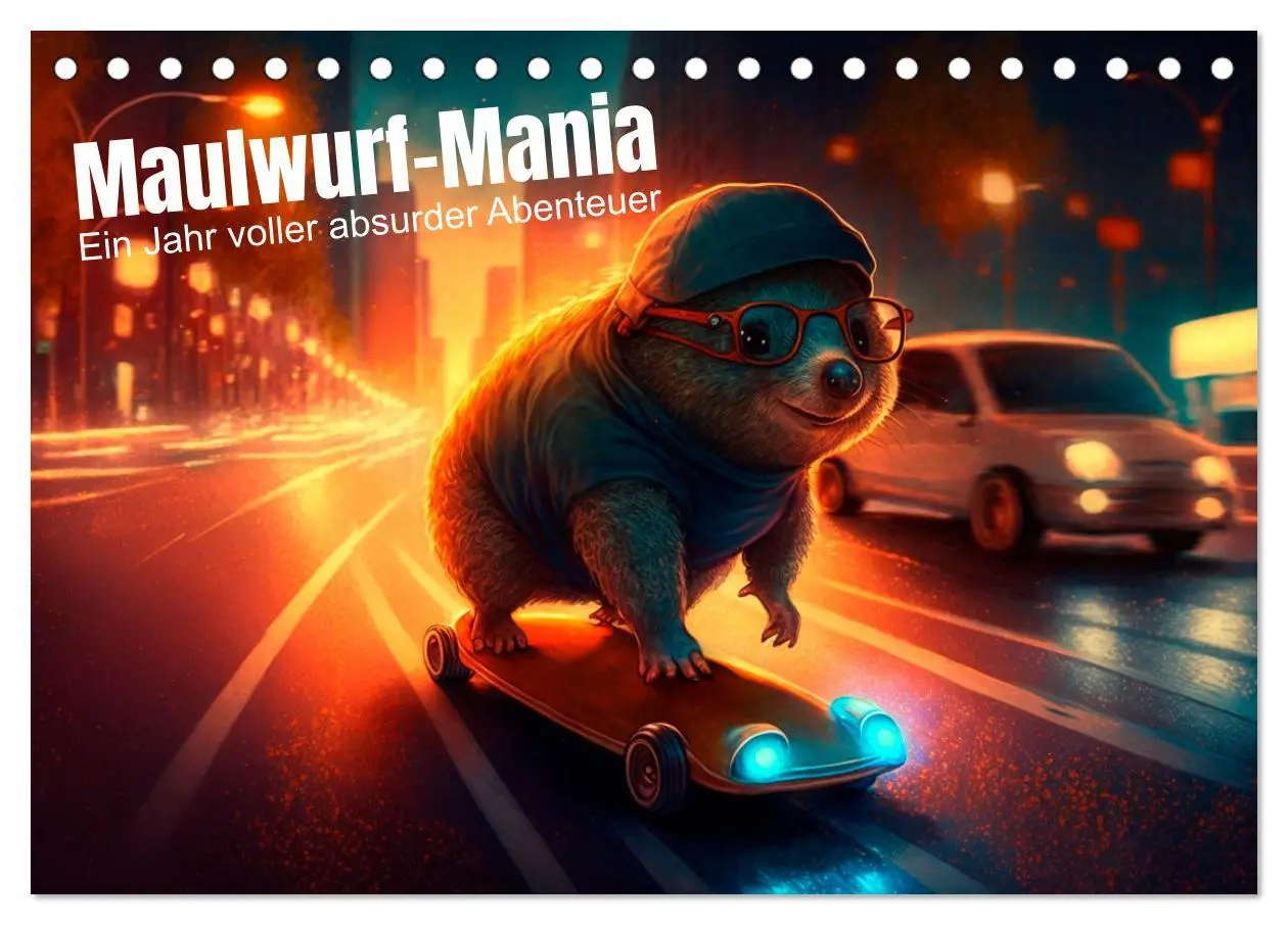 Cover: 9783457536421 | Maulwurf Mania Ein Jahr voller absurder Abenteuer (Tischkalender...