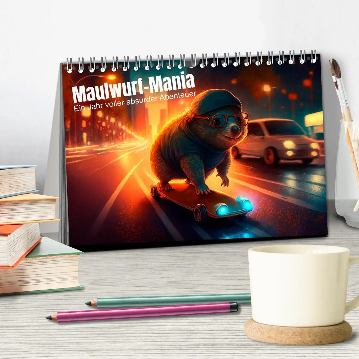Bild: 9783457536421 | Maulwurf Mania Ein Jahr voller absurder Abenteuer (Tischkalender...