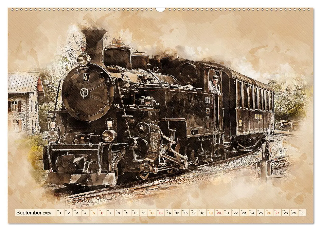 Bild: 9783457916421 | Dampflokomotiven - wunderschöne Giganten auf Schienen (Wandkalender...