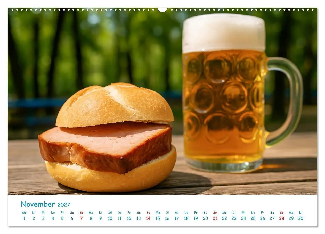 Bild: 9783516866421 | Leberkäse-Kalender - Die Leberkässemmel aus Bayern (Wandkalender...