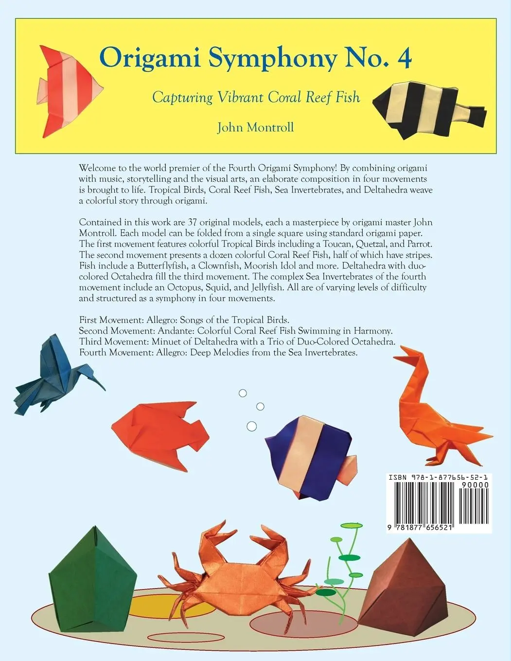 Rückseite: 9781877656521 | Origami Symphony No. 4: Capturing Vibrant Coral Reef Fish | Montroll