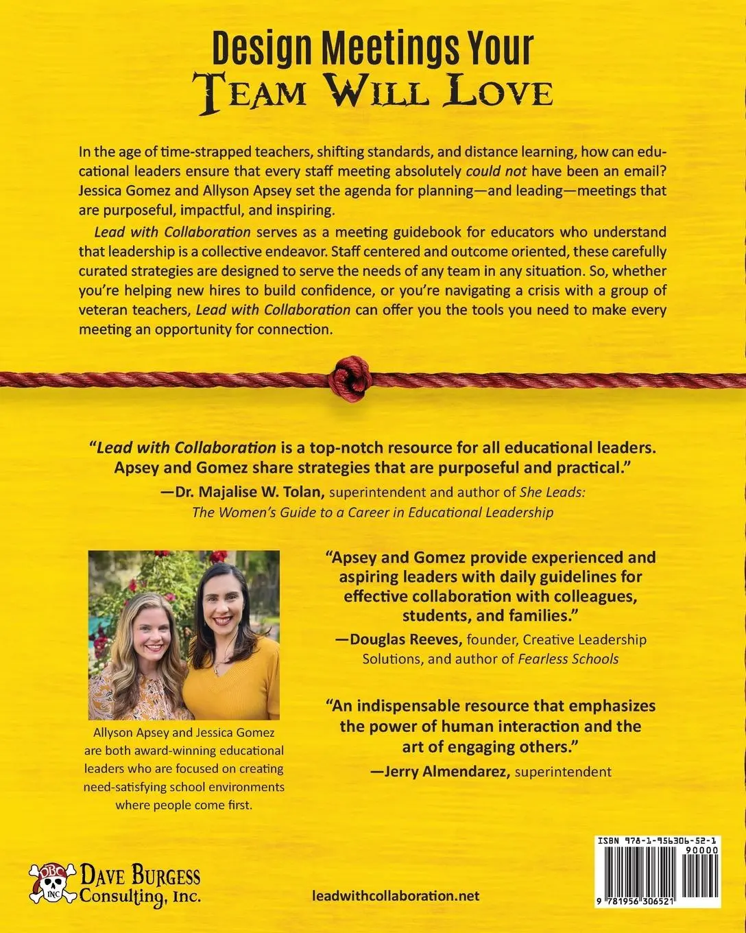 Rückseite: 9781956306521 | Lead with Collaboration | Allyson Apsey (u. a.) | Taschenbuch | 2023