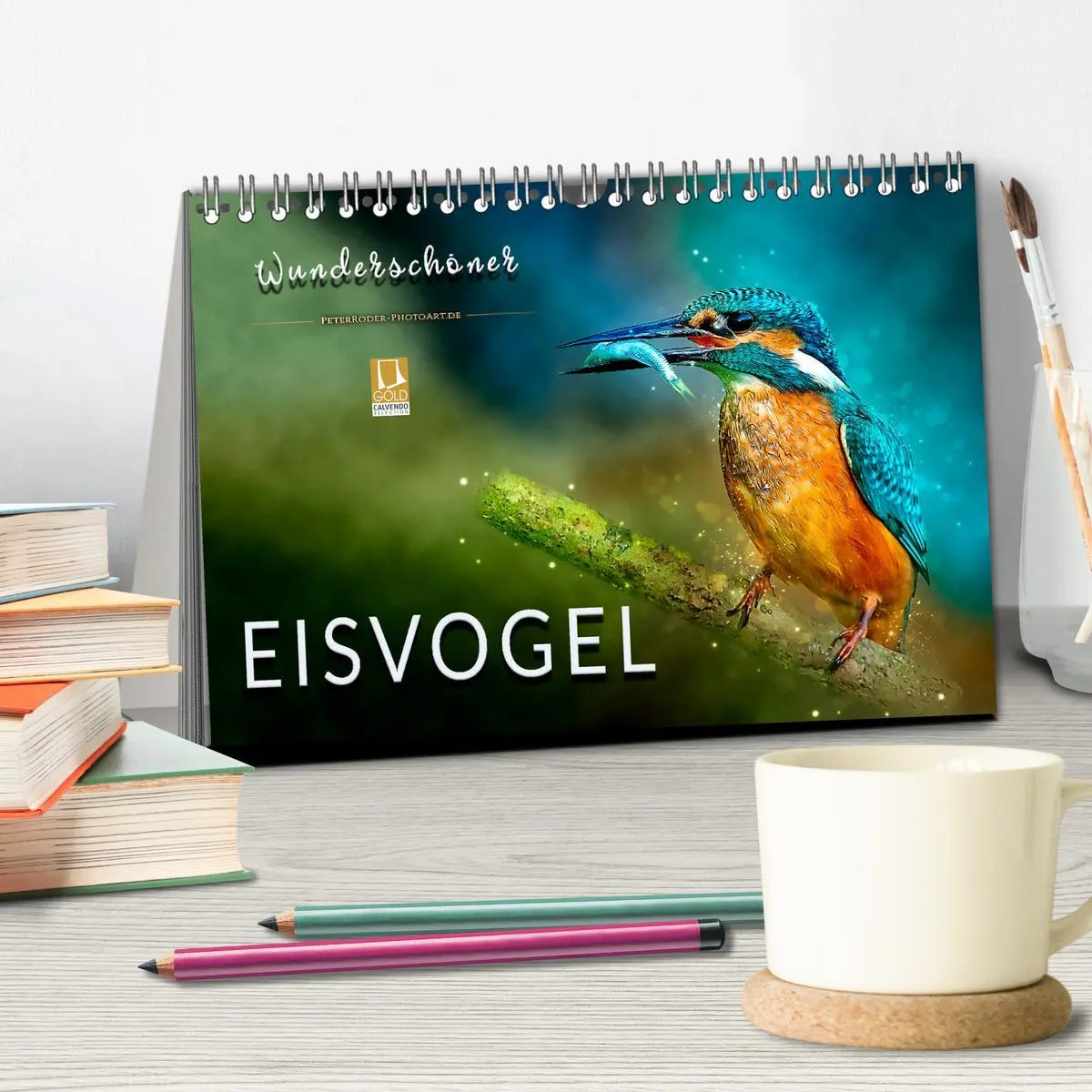 Bild: 9783457836521 | Wunderschöner Eisvogel (Tischkalender 2026 DIN A5 quer), CALVENDO...