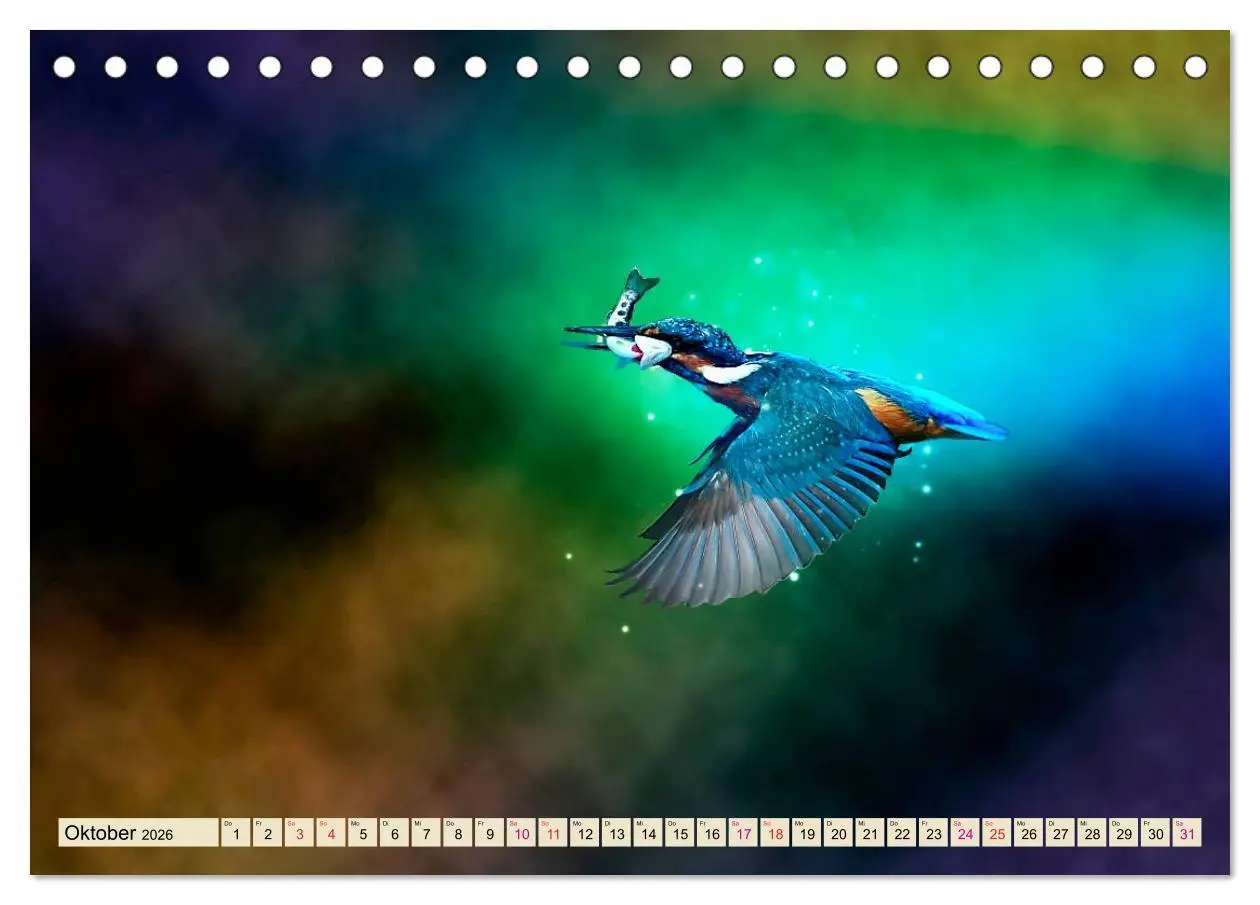 Bild: 9783457836521 | Wunderschöner Eisvogel (Tischkalender 2026 DIN A5 quer), CALVENDO...