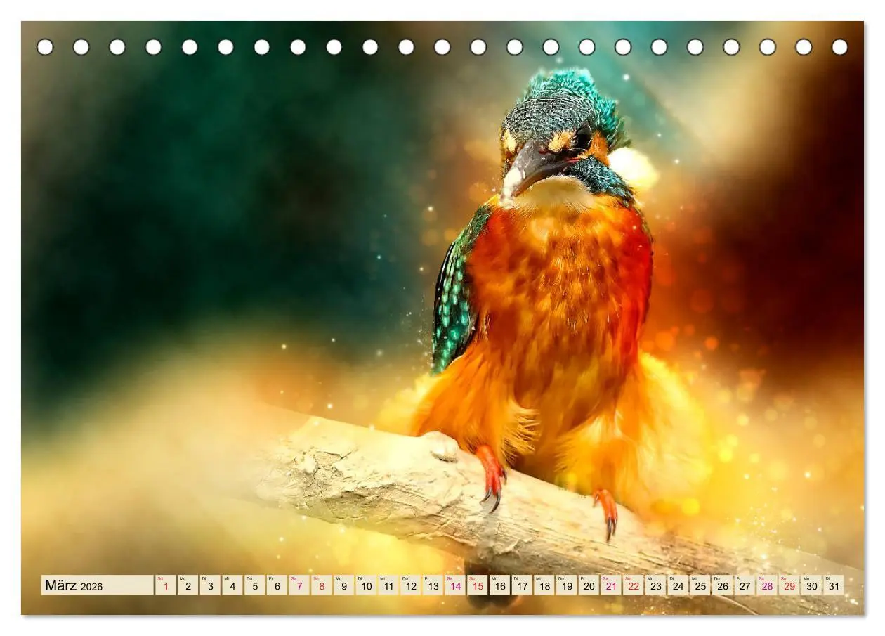 Bild: 9783457836521 | Wunderschöner Eisvogel (Tischkalender 2026 DIN A5 quer), CALVENDO...