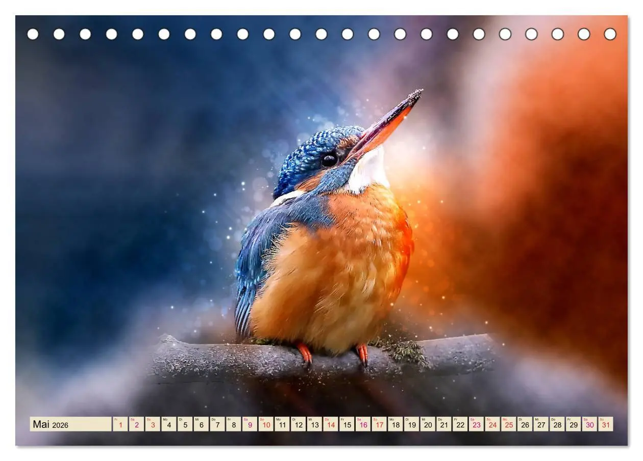 Bild: 9783457836521 | Wunderschöner Eisvogel (Tischkalender 2026 DIN A5 quer), CALVENDO...