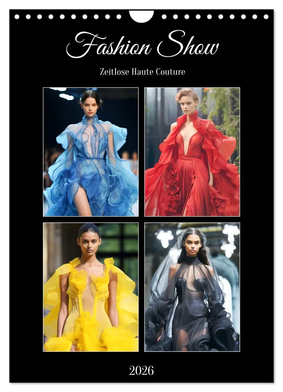 Cover: 9783516306521 | Fashion Show. Zeitlose Haute Coutour (Wandkalender 2026 DIN A4...